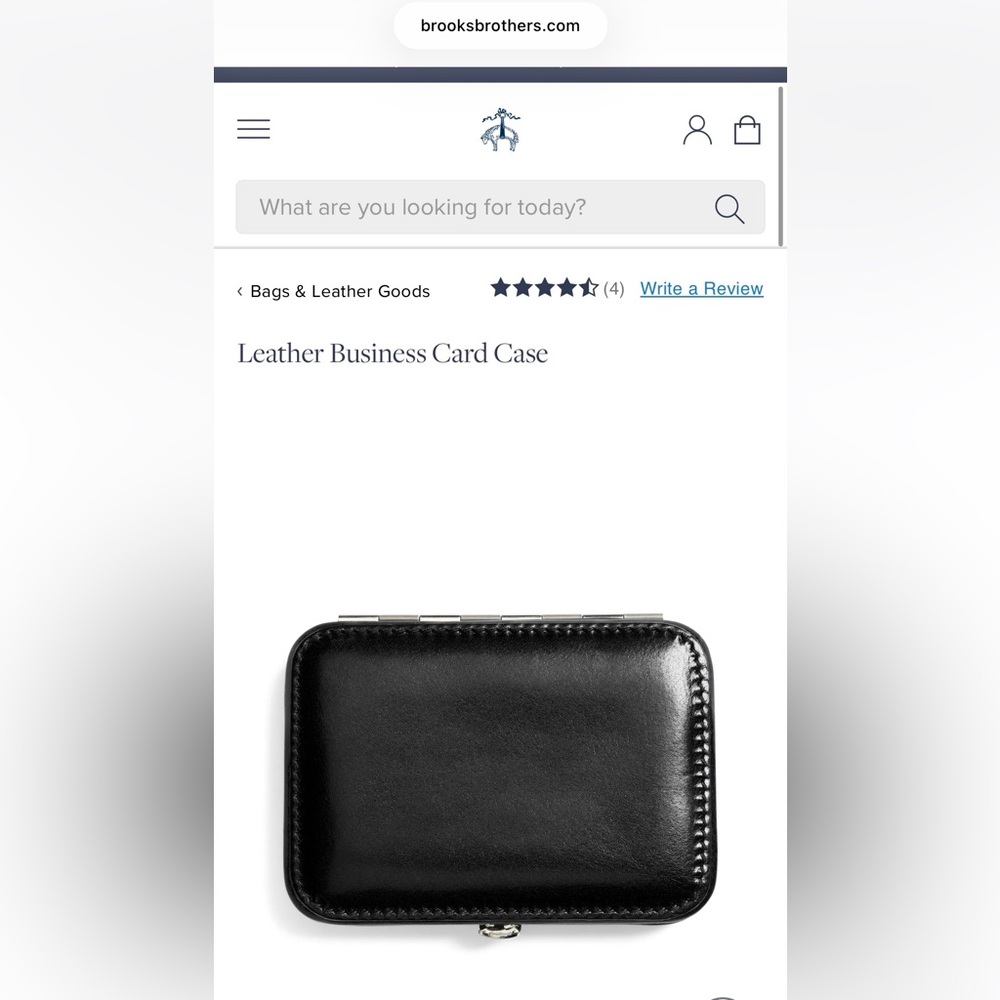 🎉 BROOKS BROTHERS Leather Business Card Case